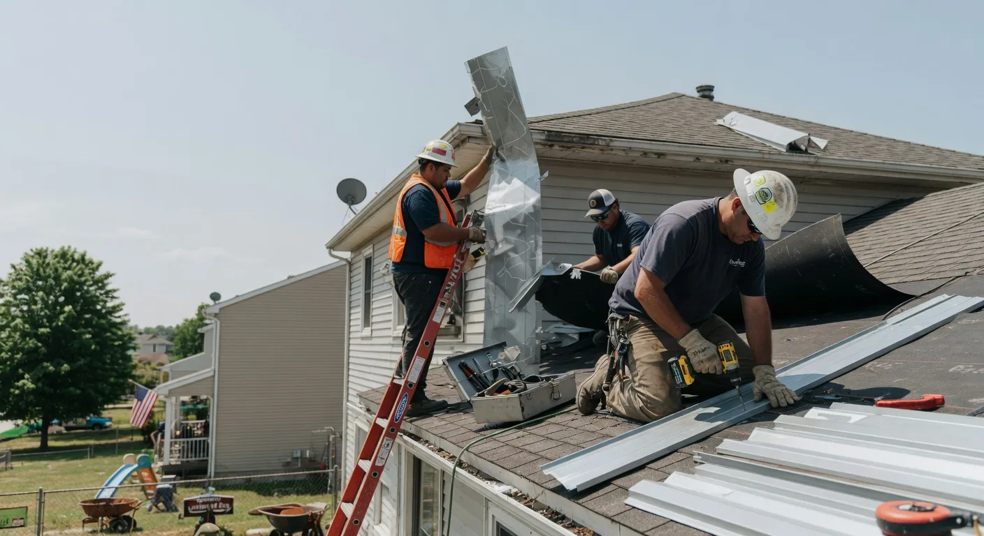 Storm Damage Metal Roof Repair in Glenville, WV